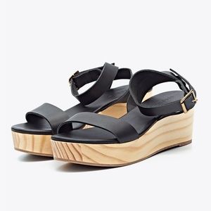 Sarita Wedge Sandal Black 8.5